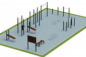 Дизайн-проект спортивной площадки 11 х19 м